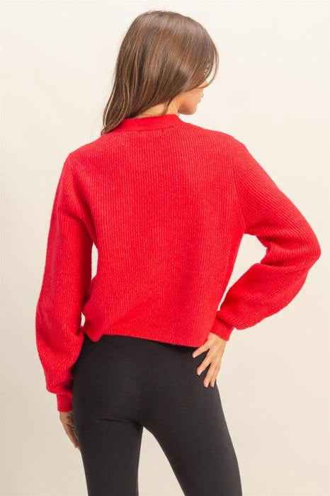 Miss Darling Sweater Red