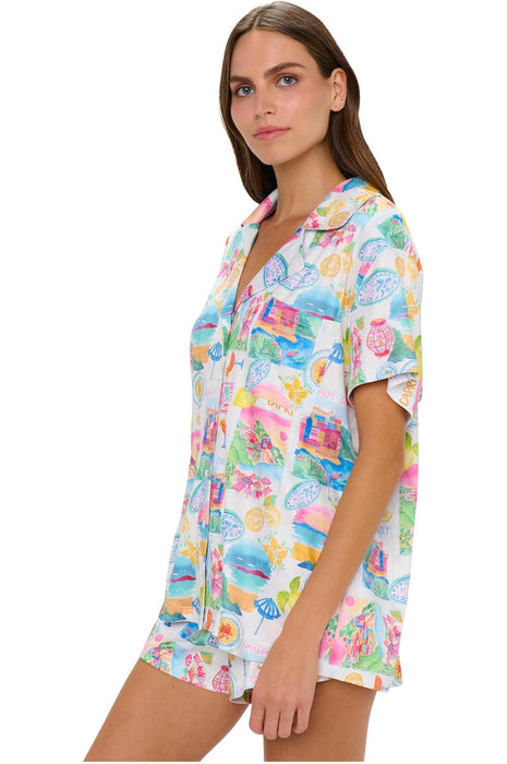 Show Me Your Mumu Sunday Morning PJ Set Amalfi Coast