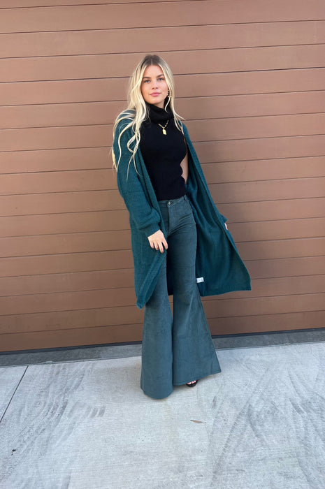Cowgirl Corduroy Flare Pants Hunter