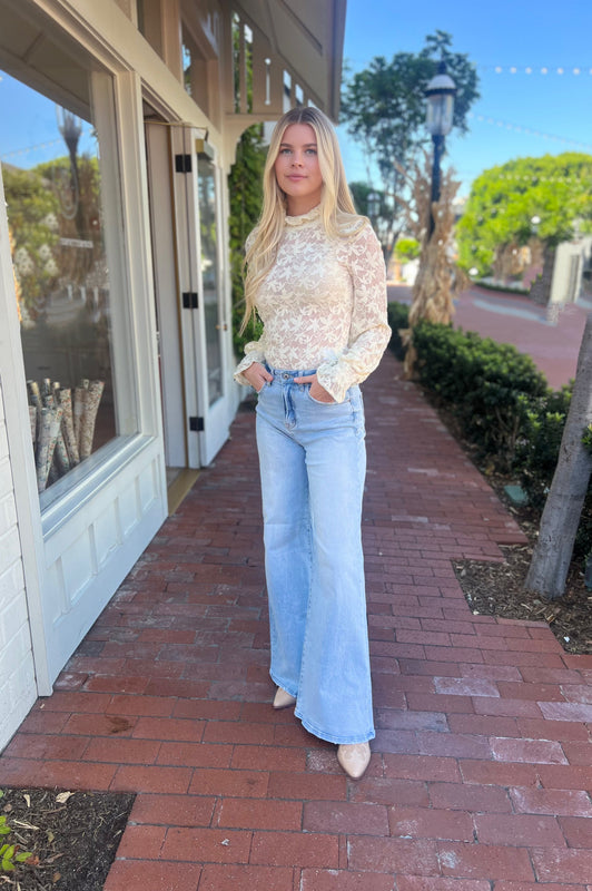 Bella High Rise Wide Leg Denim Jeans