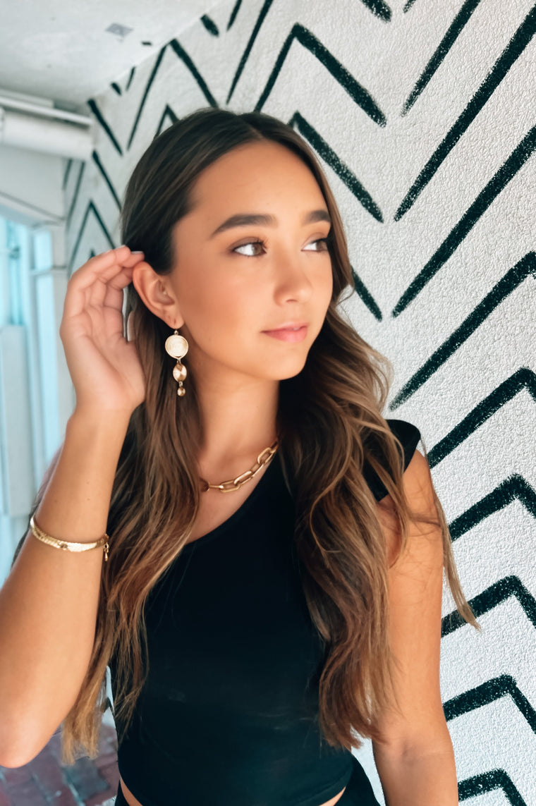 Triple Spiral Earrings 14k Gold Plated