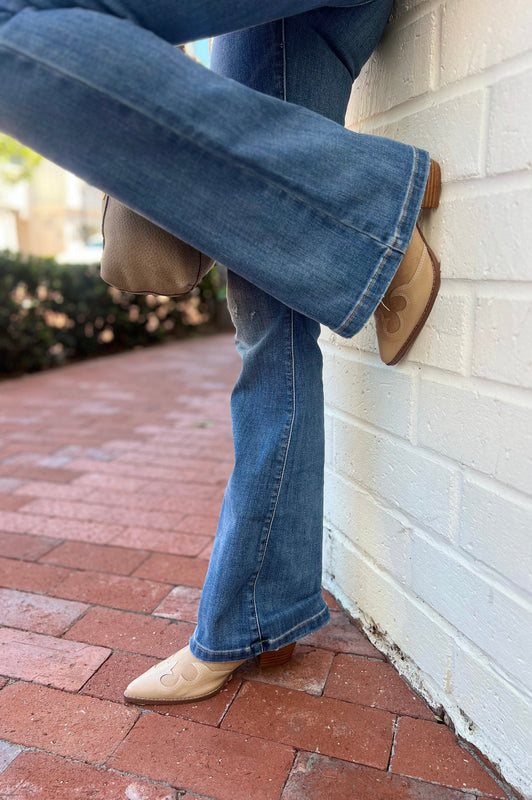 Jordie Natural Bootie Beige