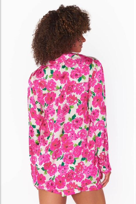 Show Me Your Mumu Early Riser PJ Set Pink Floral Soiree