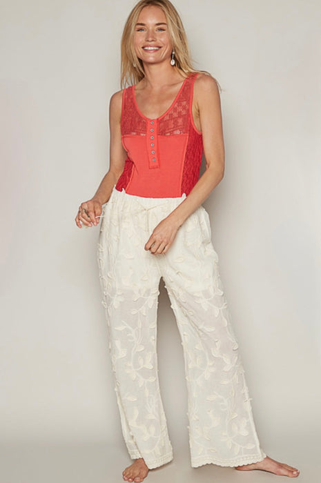 Crochet Beachy Pants Cream