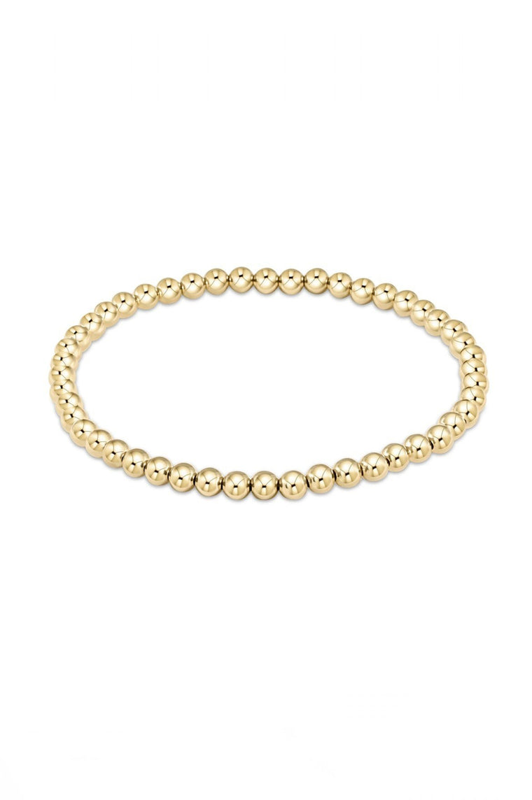 Classic Gold 4mm Bead Bracelet