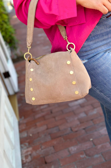 Hammitt Handbag Bryant Med Grey Natural Gold