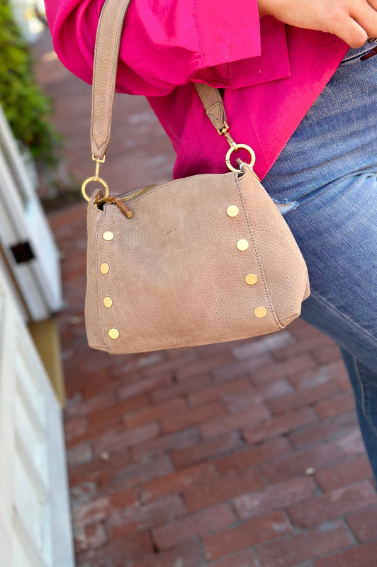 Hammitt Handbag Bryant Med Grey Natural Gold