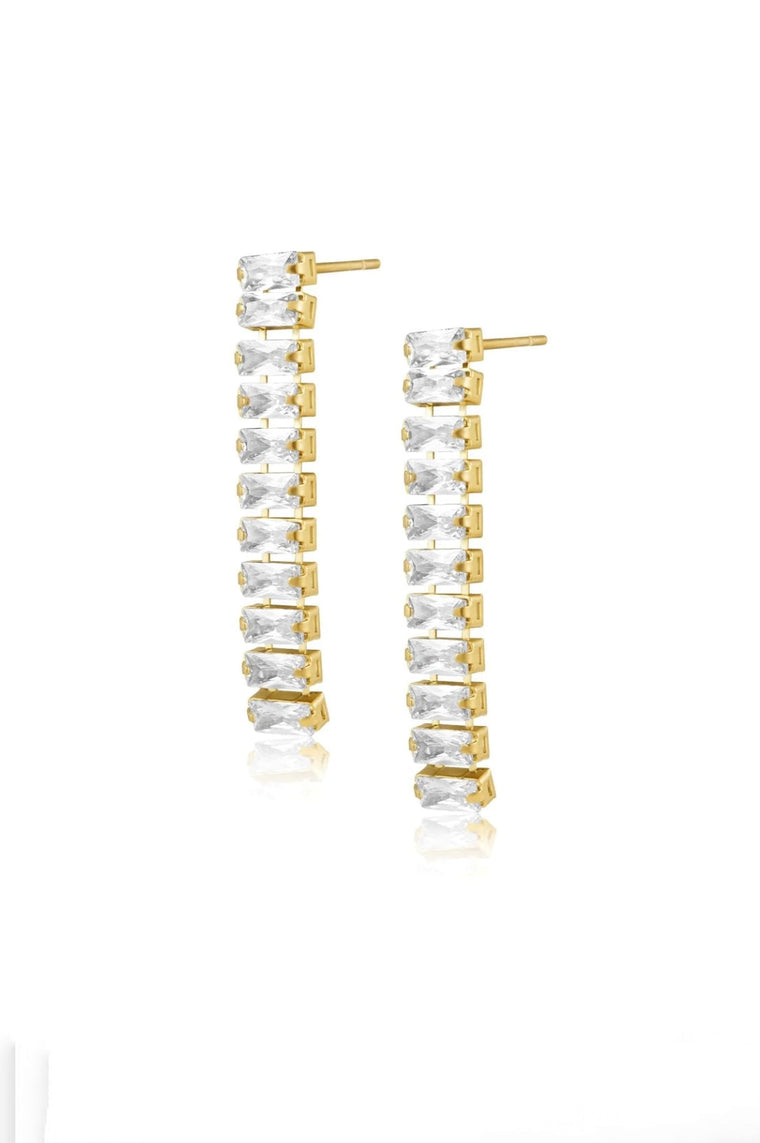 Allesia CZ Drop Earrings