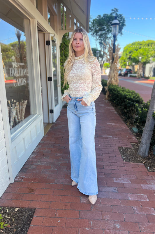 Bella High Rise Wide Leg Denim Jeans