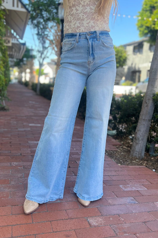 Bella High Rise Wide Leg Denim Jeans