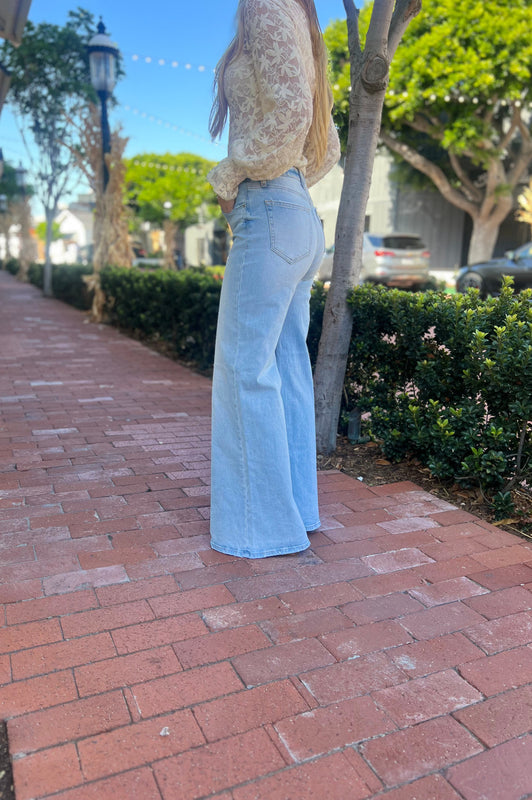 Bella High Rise Wide Leg Denim Jeans