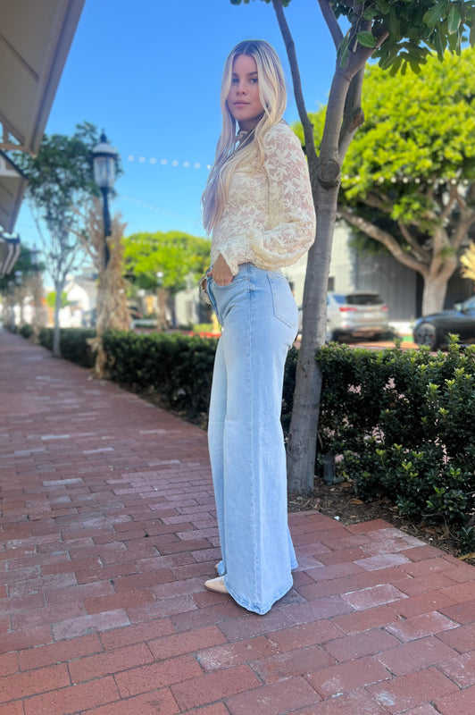 Bella High Rise Wide Leg Denim Jeans