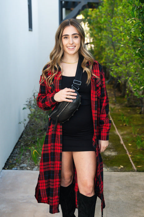 Charlie Long Plaid Shirt