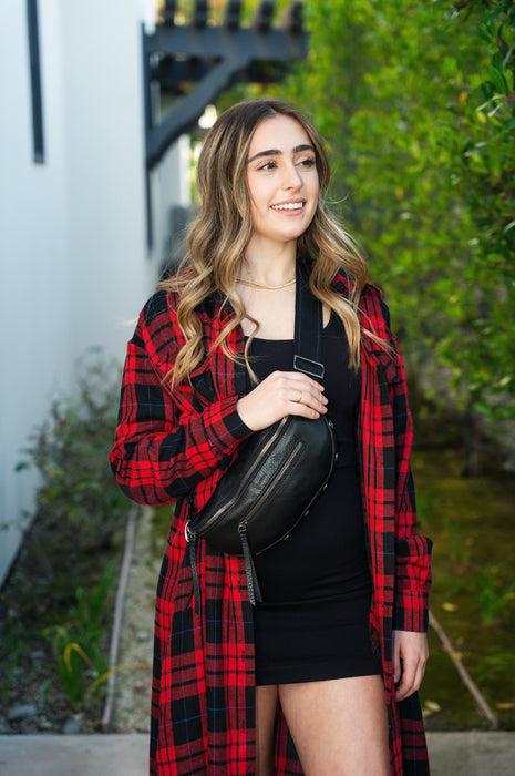 Charlie Long Plaid Shirt