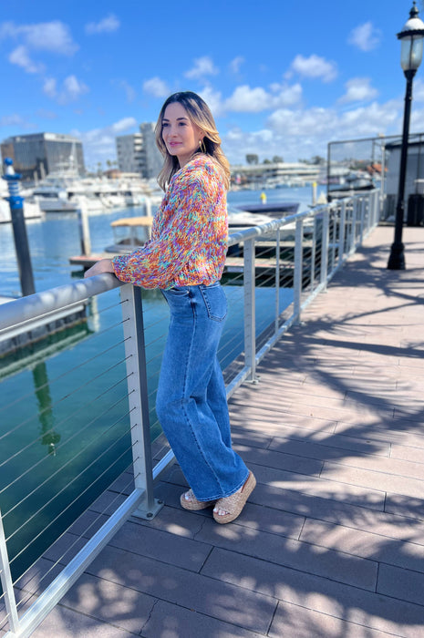 Palazzo Straight Leg Jeans Denim