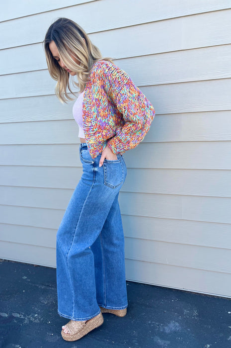 Palazzo Straight Leg Jeans Denim