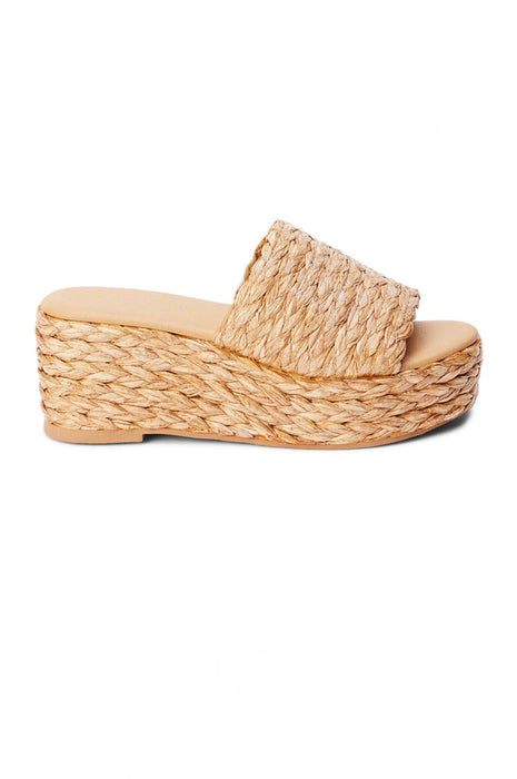 Peony Platform Wedges Natural