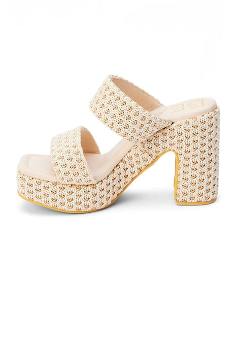 Gem Platform Heel Wedges Natural Multi