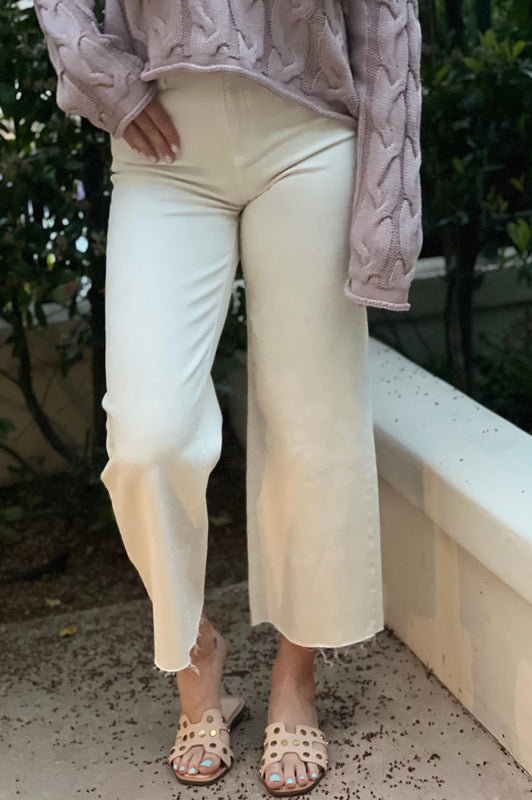Vanilla Bean Straight Leg Crop Jeans Denim