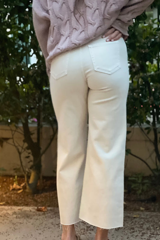 Vanilla Bean Straight Leg Crop Jeans Denim