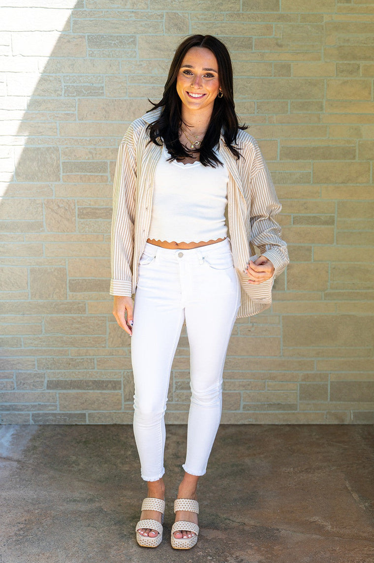 Clean White Denim Skinny