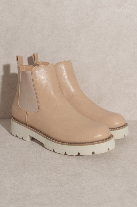 Gianna Chunky Chelsea Bootie Nude