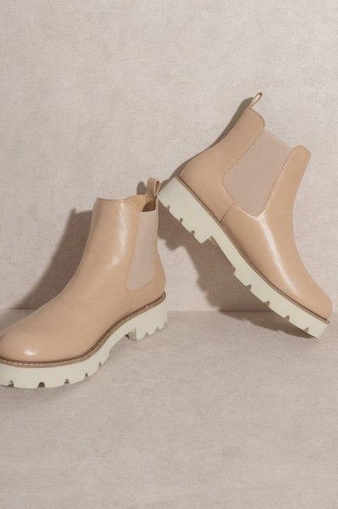 Gianna Chunky Chelsea Bootie Nude