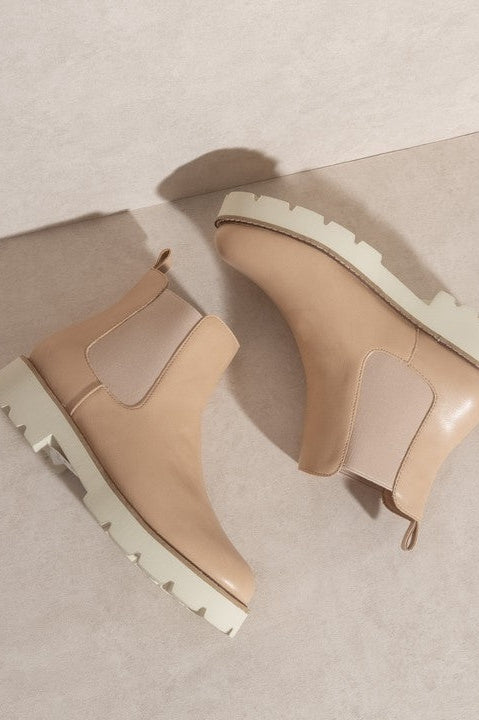 Gianna Chunky Chelsea Bootie Nude