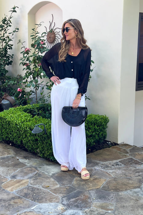 Keva Silk Top Black