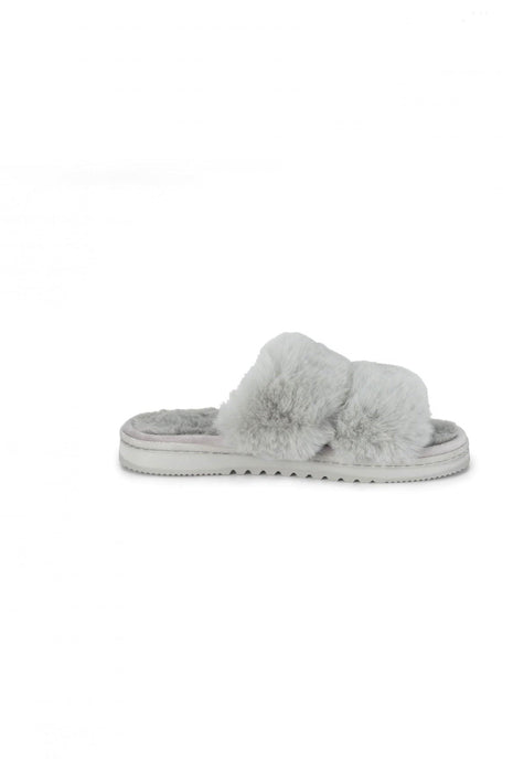 All Day Faux Fur Slide Grey