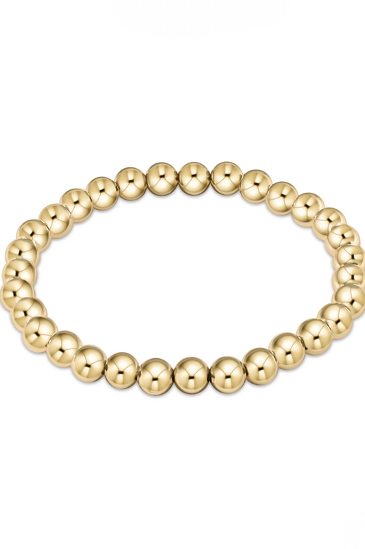 Classic Gold 6mm Bead Bracelet