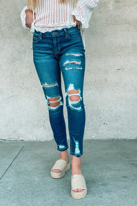 New Distressed Denim Jeans