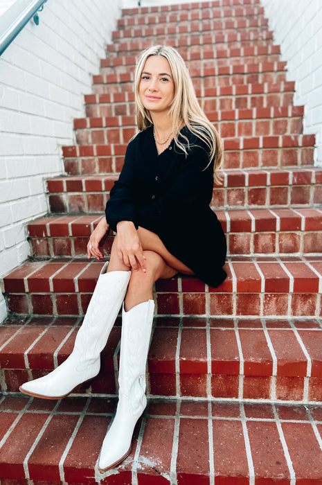 Agency Western Boots White
