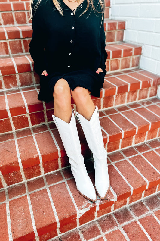 Agency Western Boots White