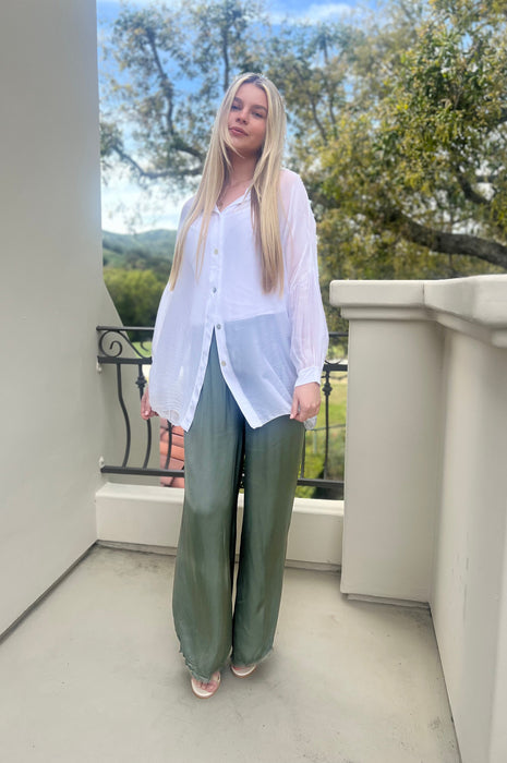 Bianca Silk Top White (cami included)