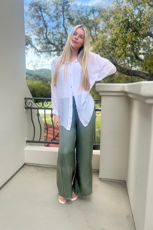 Bianca Silk Top White (cami included)