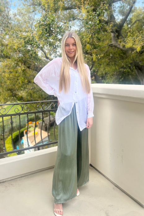 Bianca Silk Top White (cami included)