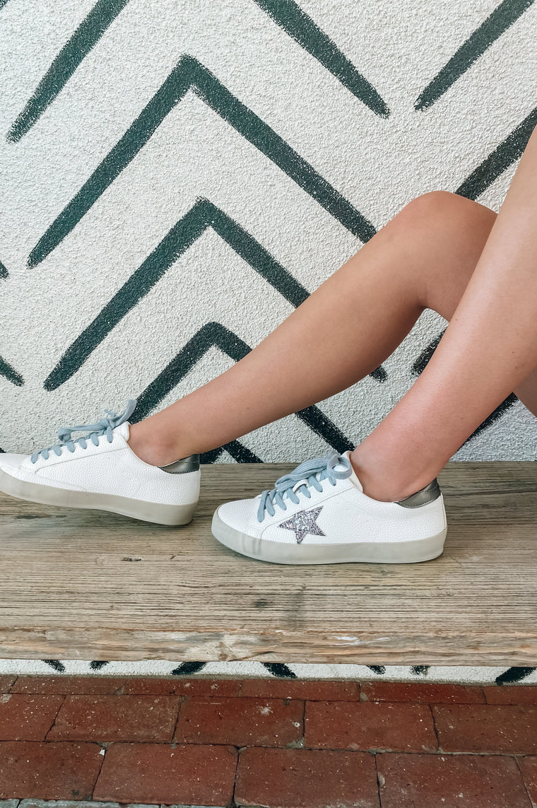 Champagne Casual Star Tennis Shoes