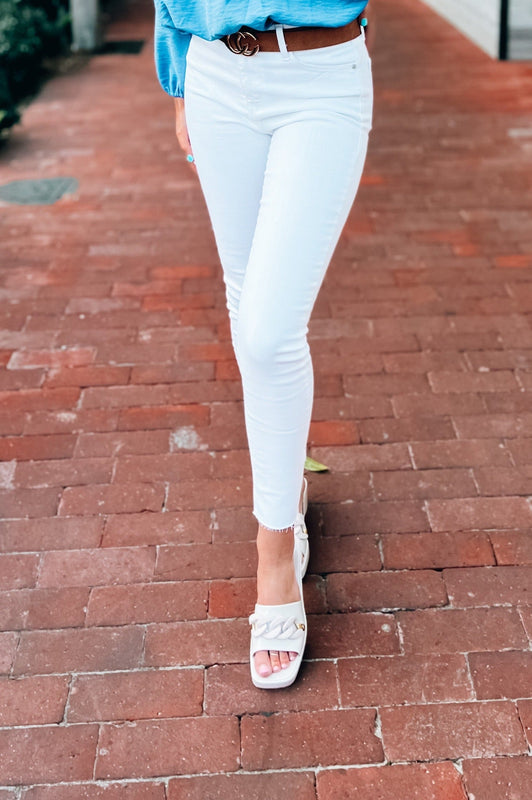 Niks White Skinnies