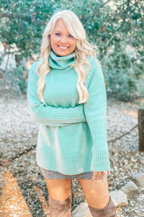 Sage Coziness Turtleneck