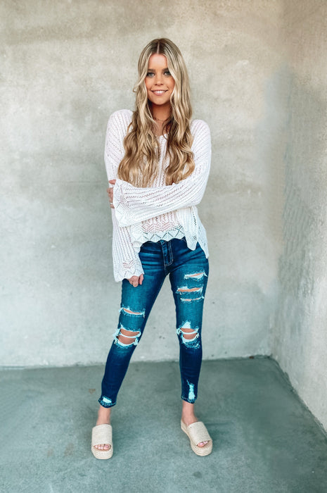 New Distressed Denim Jeans