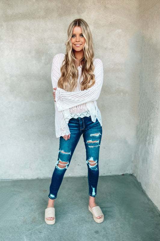 New Distressed Denim Jeans