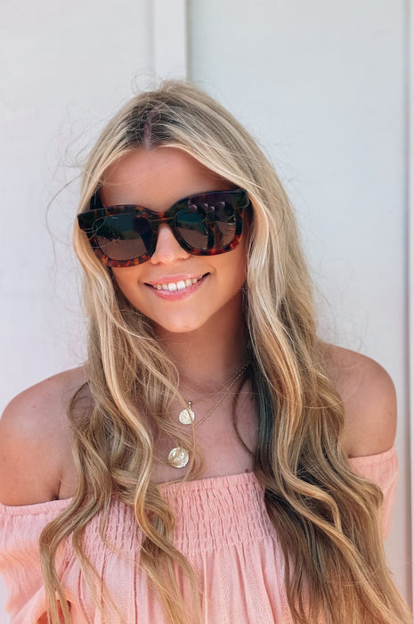 Diff Carson Amber Tortoise Polarized Sunglasses