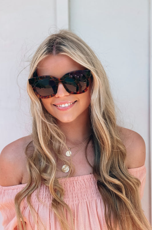 Diff Carson Amber Tortoise Polarized Sunglasses