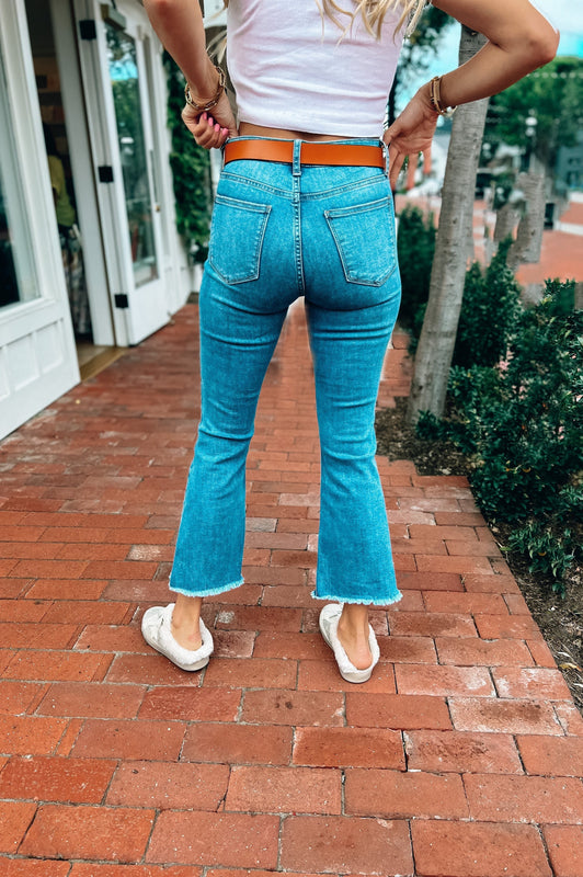 Courtney Crop Flare Denim