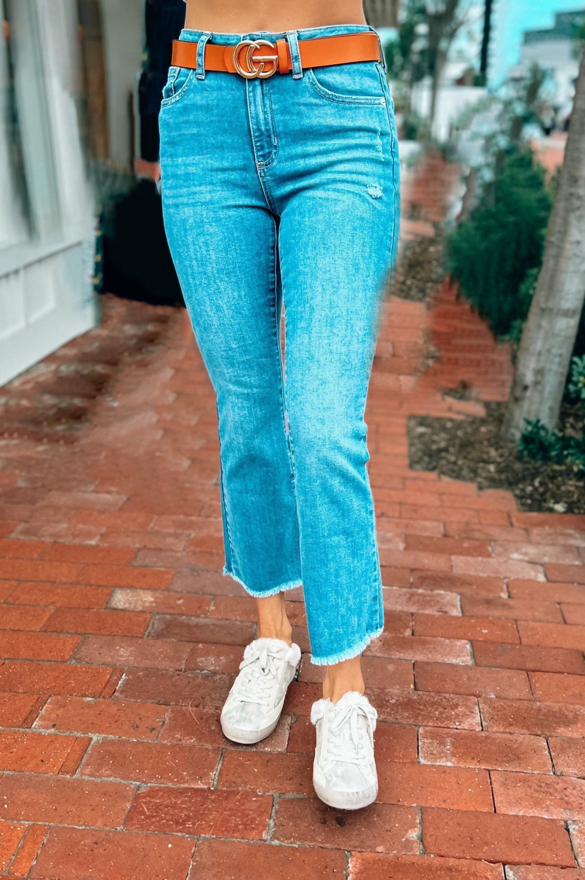 Courtney Crop Flare Denim