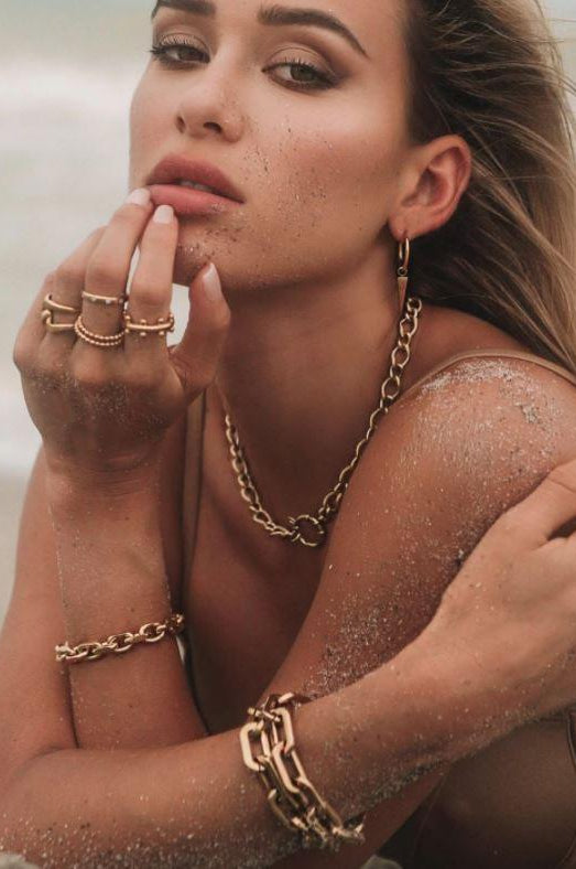 Jenna Pave Link Necklace