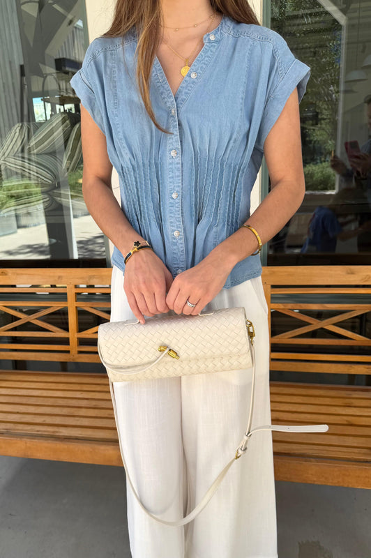 Alice Clutch Bag Off White