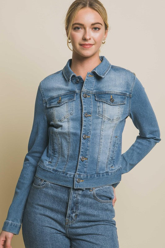 Stretch Denim Jacket
