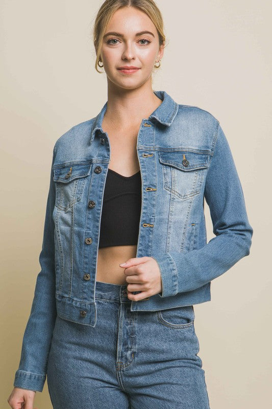 Stretch Denim Jacket